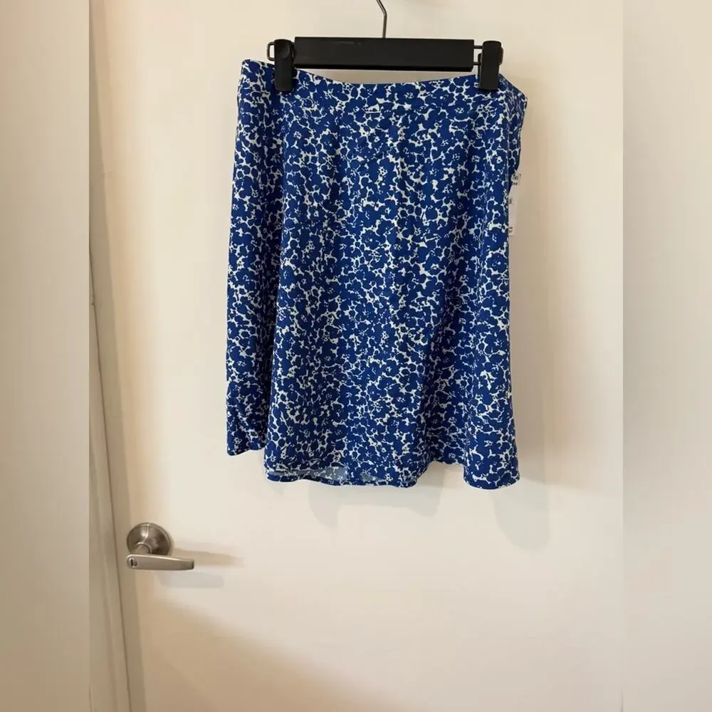 Marine Layer Bonnie Mini Skirt NWT Size 10 Blue Ditsy Floral Cottagecore